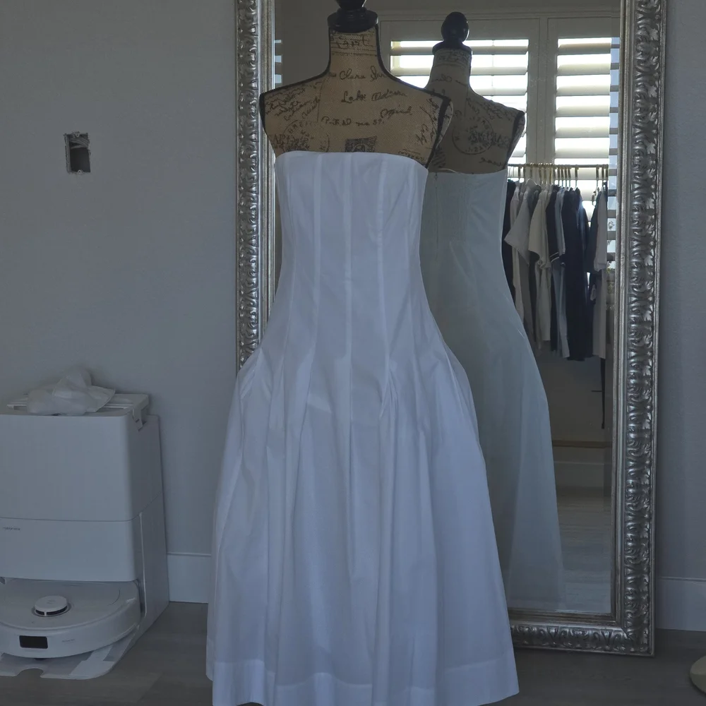 Mare Mare x Anthropologie Strapless Seamed A-line Midi Dress - Picture 5 of 15